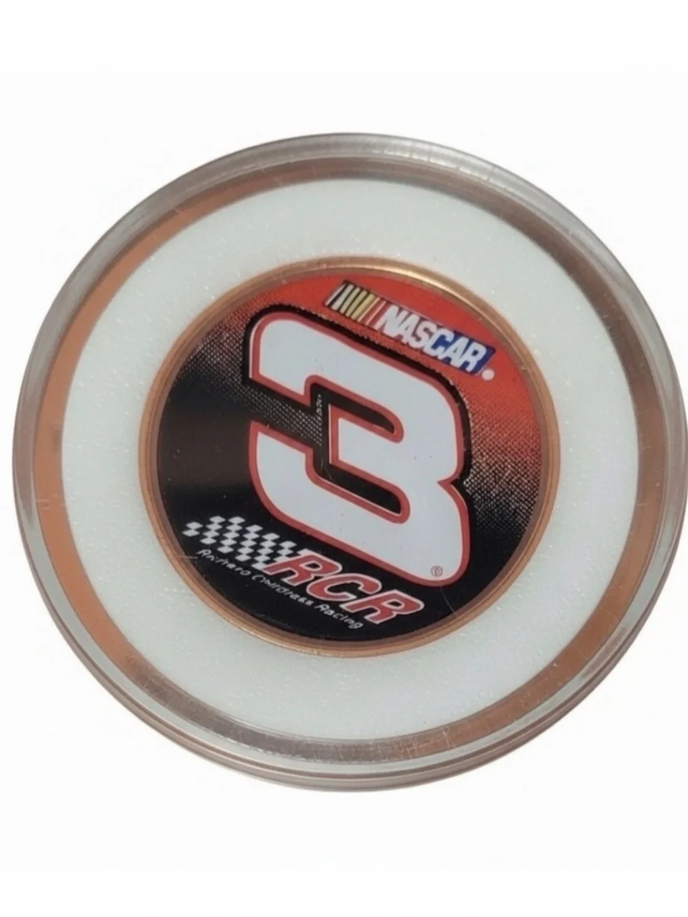 Dale Earnhardt rare collector Orange Commemorative Coin Card with NASCAR